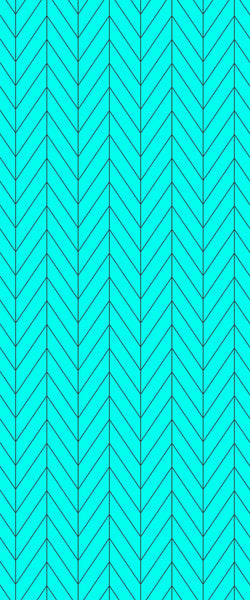 Blue Chevron Acrylic Shower Wall Panel 2440mm x 1220mm (3mm Thick) - CladdTech