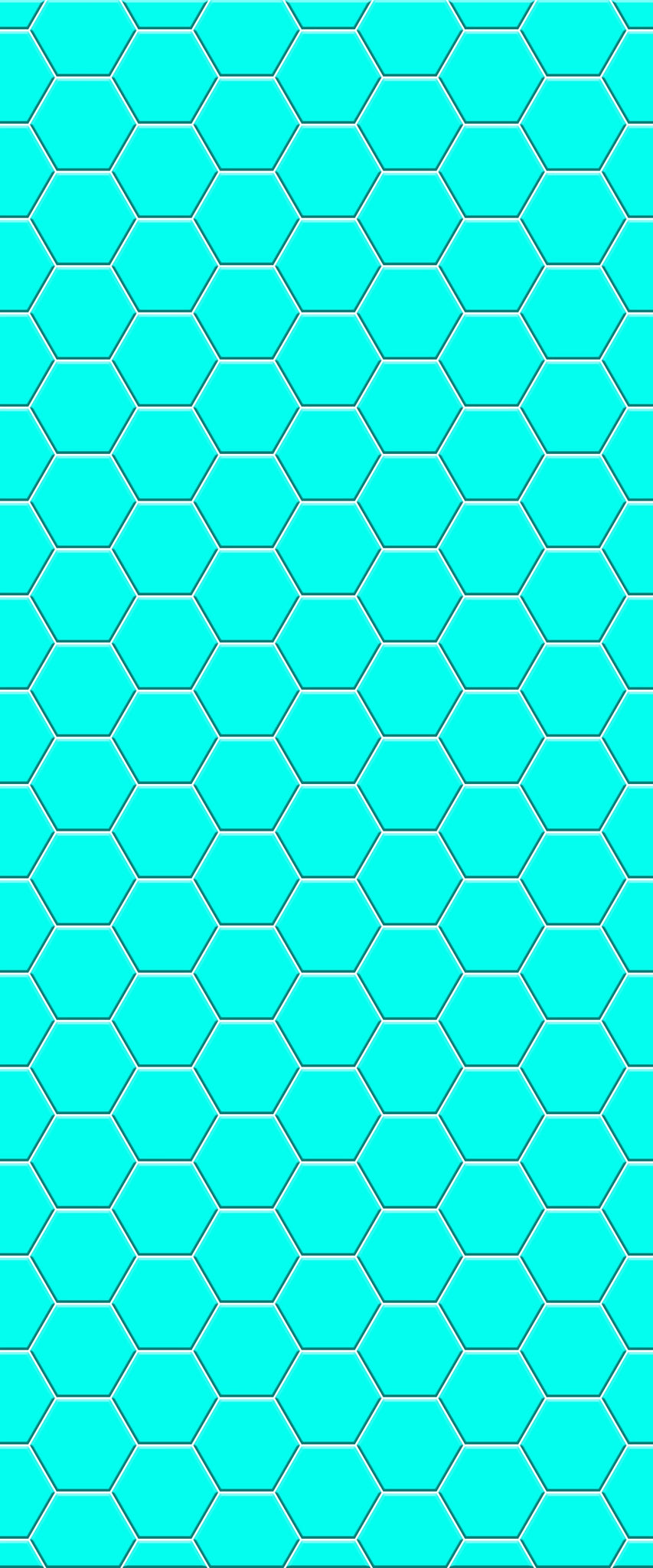Blue Hexagons Acrylic Shower Wall Panel 2440mm x 1220mm (3mm Thick) - CladdTech
