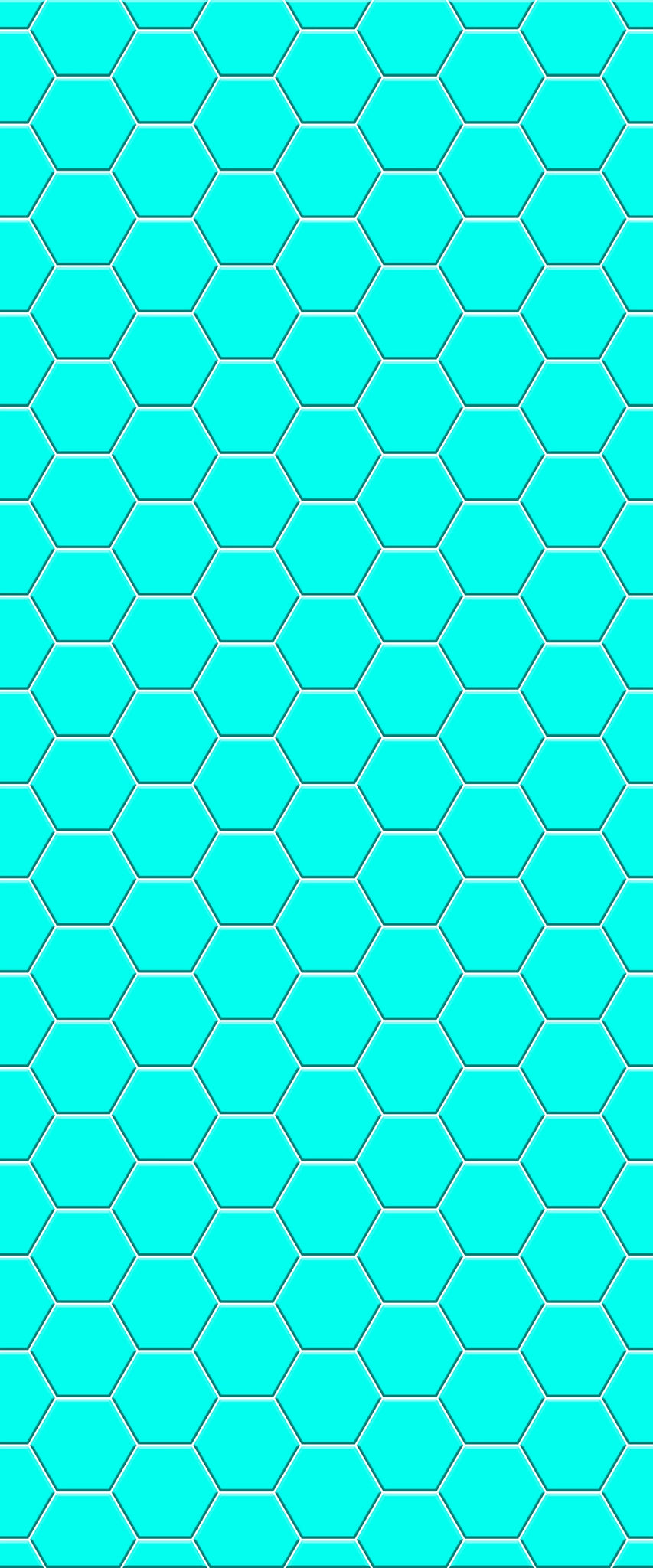 Blue Hexagons Acrylic Shower Wall Panel 2440mm x 1220mm (3mm Thick) - CladdTech