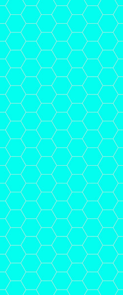 Blue Hexagons Acrylic Shower Wall Panel 2440mm x 1220mm (3mm Thick) - CladdTech