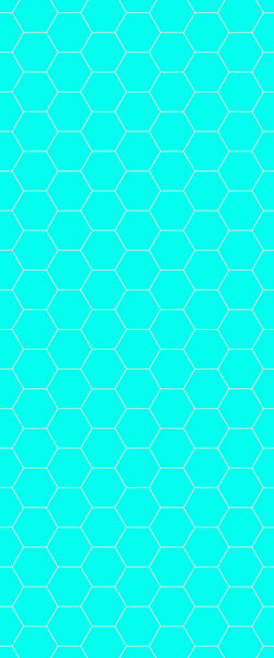 Blue Hexagons Acrylic Shower Wall Panel 2440mm x 1220mm (3mm Thick) - CladdTech