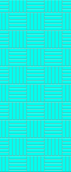 Blue Mosaic Acrylic Shower Wall Panel 2440mm x 1220mm (3mm Thick) - CladdTech