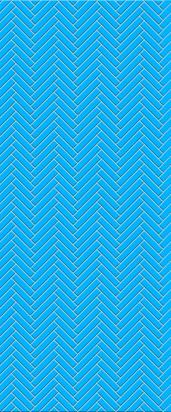 Blue Single Herringbone Tile Acrylic Shower Wall Panel 2440mm x 1220mm (3mm Thick) - CladdTech
