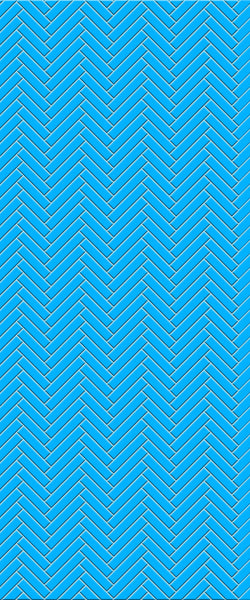 Blue Single Herringbone Tile Acrylic Shower Wall Panel 2440mm x 1220mm (3mm Thick) - CladdTech