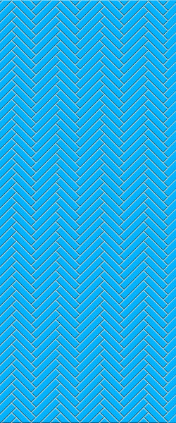 Blue Single Herringbone Tile Acrylic Shower Wall Panel 2440mm x 1220mm (3mm Thick) - CladdTech