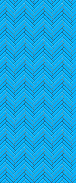 Blue Single Herringbone Tile Acrylic Shower Wall Panel 2440mm x 1220mm (3mm Thick) - CladdTech