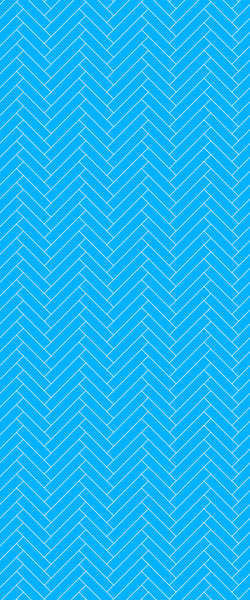 Blue Single Herringbone Tile Acrylic Shower Wall Panel 2440mm x 1220mm (3mm Thick) - CladdTech