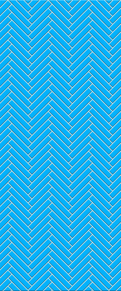 Blue Double Herringbone Tile Acrylic Shower Wall Panel 2440mm x 1220mm (3mm Thick) - CladdTech