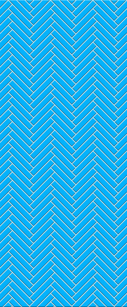 Blue Double Herringbone Tile Acrylic Shower Wall Panel 2440mm x 1220mm (3mm Thick) - CladdTech