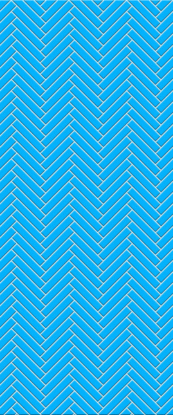 Blue Double Herringbone Tile Acrylic Shower Wall Panel 2440mm x 1220mm (3mm Thick) - CladdTech