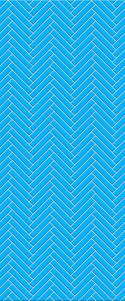 Blue Double Herringbone Tile Acrylic Shower Wall Panel 2440mm x 1220mm (3mm Thick) - CladdTech