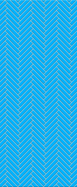 Blue Double Herringbone Tile Acrylic Shower Wall Panel 2440mm x 1220mm (3mm Thick) - CladdTech