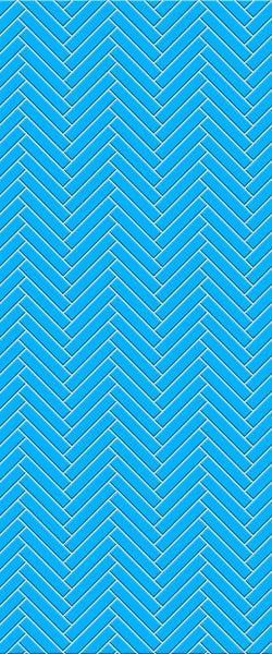 Blue Double Herringbone Tile Acrylic Shower Wall Panel 2440mm x 1220mm (3mm Thick) - CladdTech