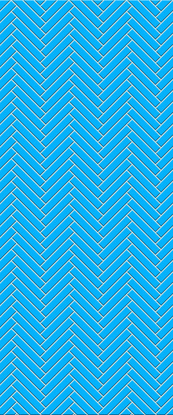 Blue Double Herringbone Tile Acrylic Shower Wall Panel 2440mm x 1220mm (3mm Thick) - CladdTech