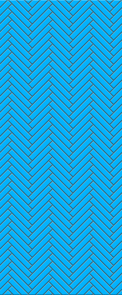 Blue Double Herringbone Tile Acrylic Shower Wall Panel 2440mm x 1220mm (3mm Thick) - CladdTech