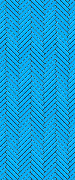 Blue Double Herringbone Tile Acrylic Shower Wall Panel 2440mm x 1220mm (3mm Thick) - CladdTech