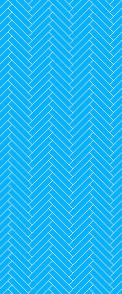 Blue Double Herringbone Tile Acrylic Shower Wall Panel 2440mm x 1220mm (3mm Thick) - CladdTech