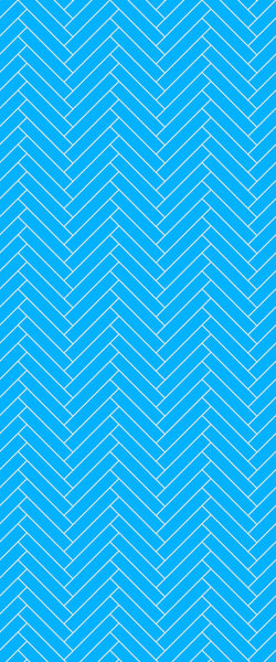 Blue Double Herringbone Tile Acrylic Shower Wall Panel 2440mm x 1220mm (3mm Thick) - CladdTech
