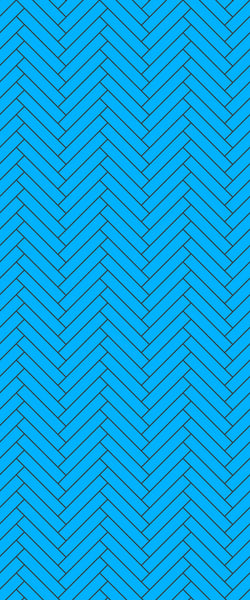Blue Double Herringbone Tile Acrylic Shower Wall Panel 2440mm x 1220mm (3mm Thick) - CladdTech