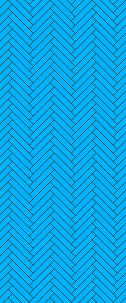 Blue Double Herringbone Tile Acrylic Shower Wall Panel 2440mm x 1220mm (3mm Thick) - CladdTech