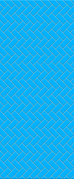 Blue Diagonal Herringbone Tile Acrylic Shower Wall Panel 2440mm x 1220mm (3mm Thick) - CladdTech