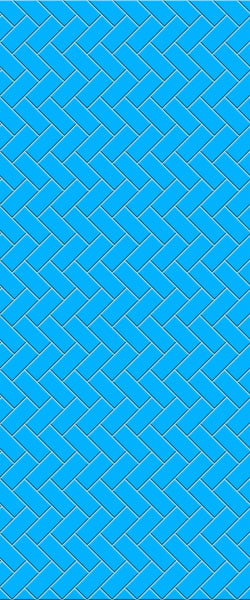 Blue Diagonal Herringbone Tile Acrylic Shower Wall Panel 2440mm x 1220mm (3mm Thick) - CladdTech