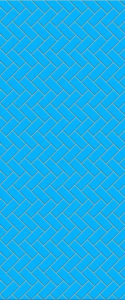 Blue Diagonal Herringbone Tile Acrylic Shower Wall Panel 2440mm x 1220mm (3mm Thick) - CladdTech