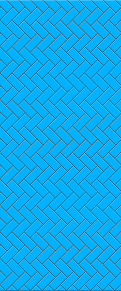 Blue Diagonal Herringbone Tile Acrylic Shower Wall Panel 2440mm x 1220mm (3mm Thick) - CladdTech
