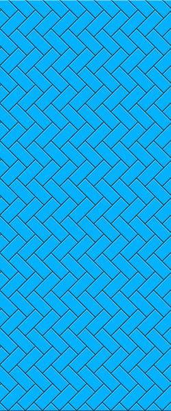 Blue Diagonal Herringbone Tile Acrylic Shower Wall Panel 2440mm x 1220mm (3mm Thick) - CladdTech