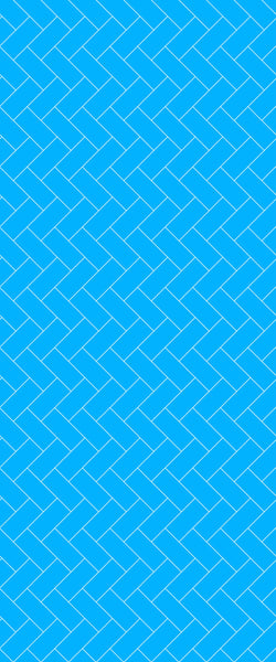 Blue Diagonal Herringbone Tile Acrylic Shower Wall Panel 2440mm x 1220mm (3mm Thick) - CladdTech