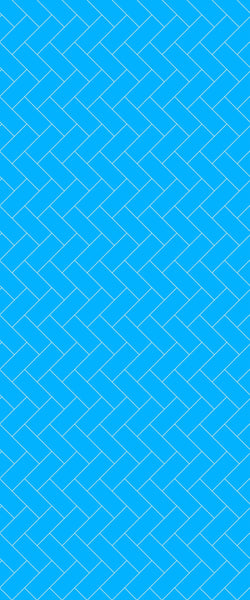 Blue Diagonal Herringbone Tile Acrylic Shower Wall Panel 2440mm x 1220mm (3mm Thick) - CladdTech