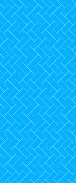 Blue Diagonal Herringbone Tile Acrylic Shower Wall Panel 2440mm x 1220mm (3mm Thick) - CladdTech