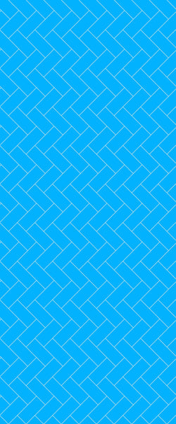 Blue Diagonal Herringbone Tile Acrylic Shower Wall Panel 2440mm x 1220mm (3mm Thick) - CladdTech