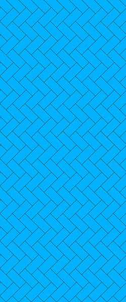 Blue Diagonal Herringbone Tile Acrylic Shower Wall Panel 2440mm x 1220mm (3mm Thick) - CladdTech