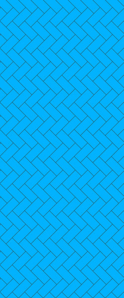Blue Diagonal Herringbone Tile Acrylic Shower Wall Panel 2440mm x 1220mm (3mm Thick) - CladdTech