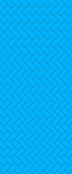 Blue Diagonal Herringbone Tile Acrylic Shower Wall Panel 2440mm x 1220mm (3mm Thick) - CladdTech