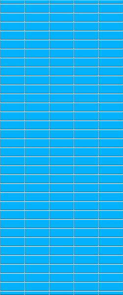 Blue Horizontal Block Acrylic Shower Wall Panel 2440mm x 1220mm (3mm Thick) - CladdTech