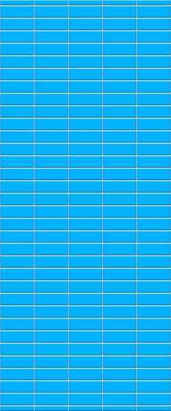 Blue Horizontal Block Acrylic Shower Wall Panel 2440mm x 1220mm (3mm Thick) - CladdTech