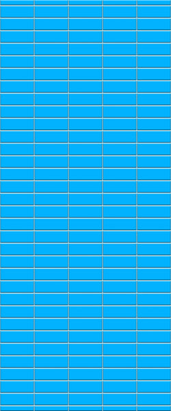 Blue Horizontal Block Acrylic Shower Wall Panel 2440mm x 1220mm (3mm Thick) - CladdTech