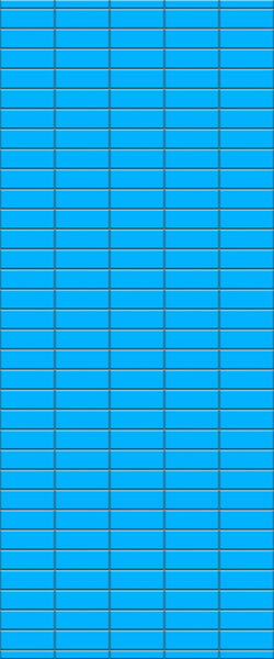 Blue Horizontal Block Acrylic Shower Wall Panel 2440mm x 1220mm (3mm Thick) - CladdTech
