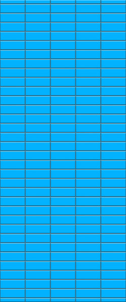 Blue Horizontal Block Acrylic Shower Wall Panel 2440mm x 1220mm (3mm Thick) - CladdTech