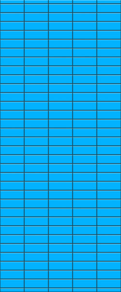 Blue Horizontal Block Acrylic Shower Wall Panel 2440mm x 1220mm (3mm Thick) - CladdTech