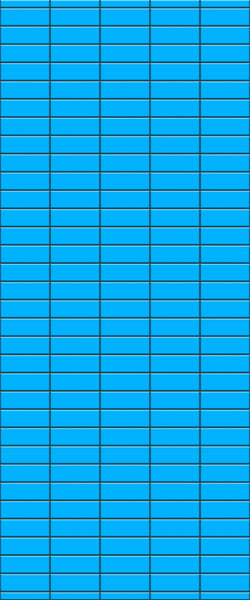 Blue Horizontal Block Acrylic Shower Wall Panel 2440mm x 1220mm (3mm Thick) - CladdTech