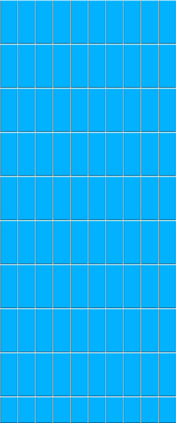 Blue Vertical Block Acrylic Shower Wall Panel 2440mm x 1220mm (3mm Thick) - CladdTech