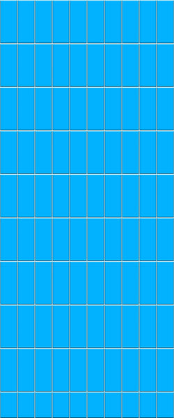 Blue Vertical Block Acrylic Shower Wall Panel 2440mm x 1220mm (3mm Thick) - CladdTech