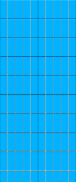 Blue Vertical Block Acrylic Shower Wall Panel 2440mm x 1220mm (3mm Thick) - CladdTech