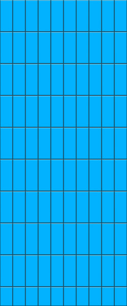 Blue Vertical Block Acrylic Shower Wall Panel 2440mm x 1220mm (3mm Thick) - CladdTech