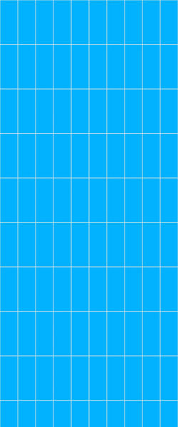 Blue Vertical Block Acrylic Shower Wall Panel 2440mm x 1220mm (3mm Thick) - CladdTech