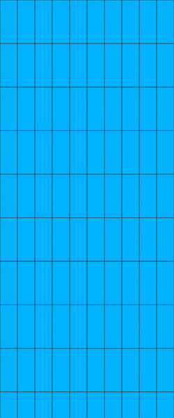 Blue Vertical Block Acrylic Shower Wall Panel 2440mm x 1220mm (3mm Thick) - CladdTech