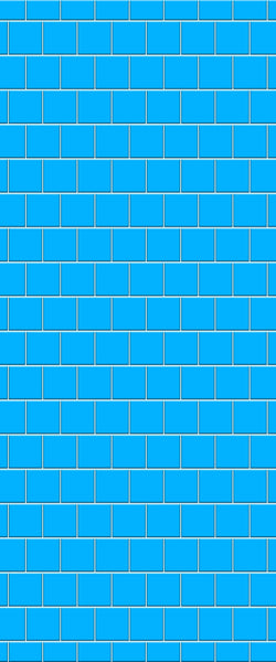Blue Large Squares Acrylic Shower Wall Panel 2440mm x 1220mm (3mm Thick) - CladdTech